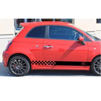 

Stickers Decal for FIAT 500 ABARTH Stripes door body kit part Xenon side skirt