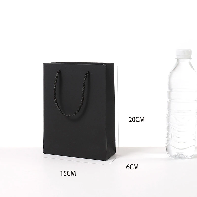 10 шт/партия подарочные сумки с ручками многофункциональные высококачественные крафт-бумажные пакеты вечерние поставки перерабатываемая Экологическая сумка - Цвет: 20x15x6cm