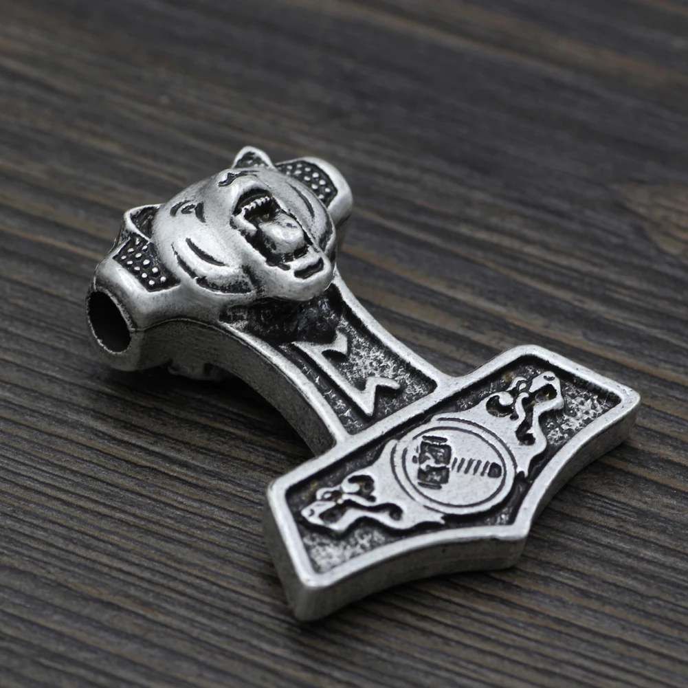 Viking Thor Hammer Odin Wolf ожерелье для мужчин Mjolnir с подвеской в форме руны амулеты