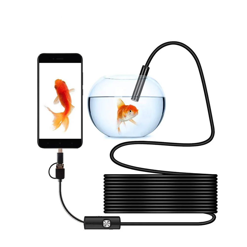 Эндоскоп 3 в 1 с USB и камерой 8 0 мм 1080P светодиодный 2/5 м|Компактные видеокамеры| |