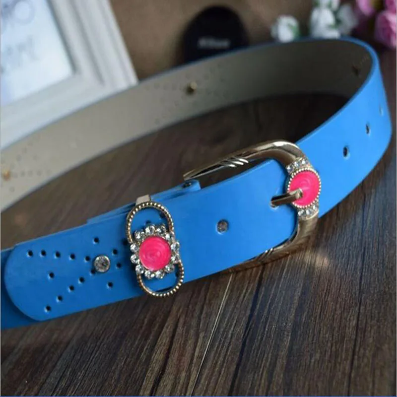 [Himunu] 2016 Ms Fashion New Drip Belt 8 Colors Diamond Wide PU Women's