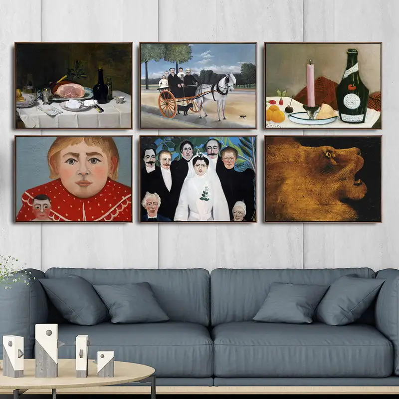 

Home Decoration Art Wall Pictures Fro Living Room Poster Print Canvas Paintings French Henri Julien Felix Rousseau 2