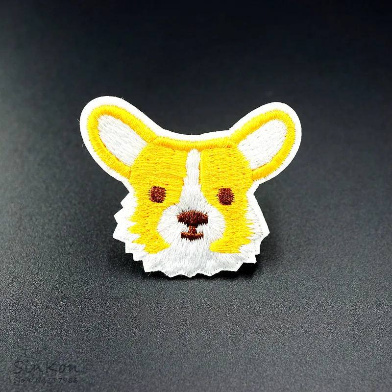 

Corgi Dog (Size:4.0x4.6cm) DIY Badge Patch Embroidered Applique Sewing Patch Clothes Stickers Garment Apparel Accessories Patche