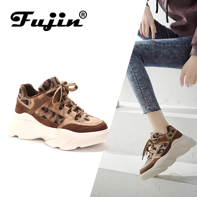 

FUJIN Brand Women Ankle Boots Autumn Winter Booties Comfortable Lace Up Keep Warm Female Shoes PU Leather for Women Shoes