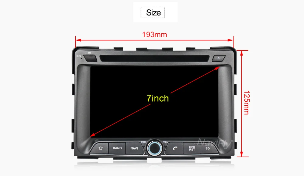 Top Android9.0 2G RAM 16G ROM Car multimedia player for SsangYong Rexton 2005-2018 Rodius/stavic 2004 Car radio fm cassette 6