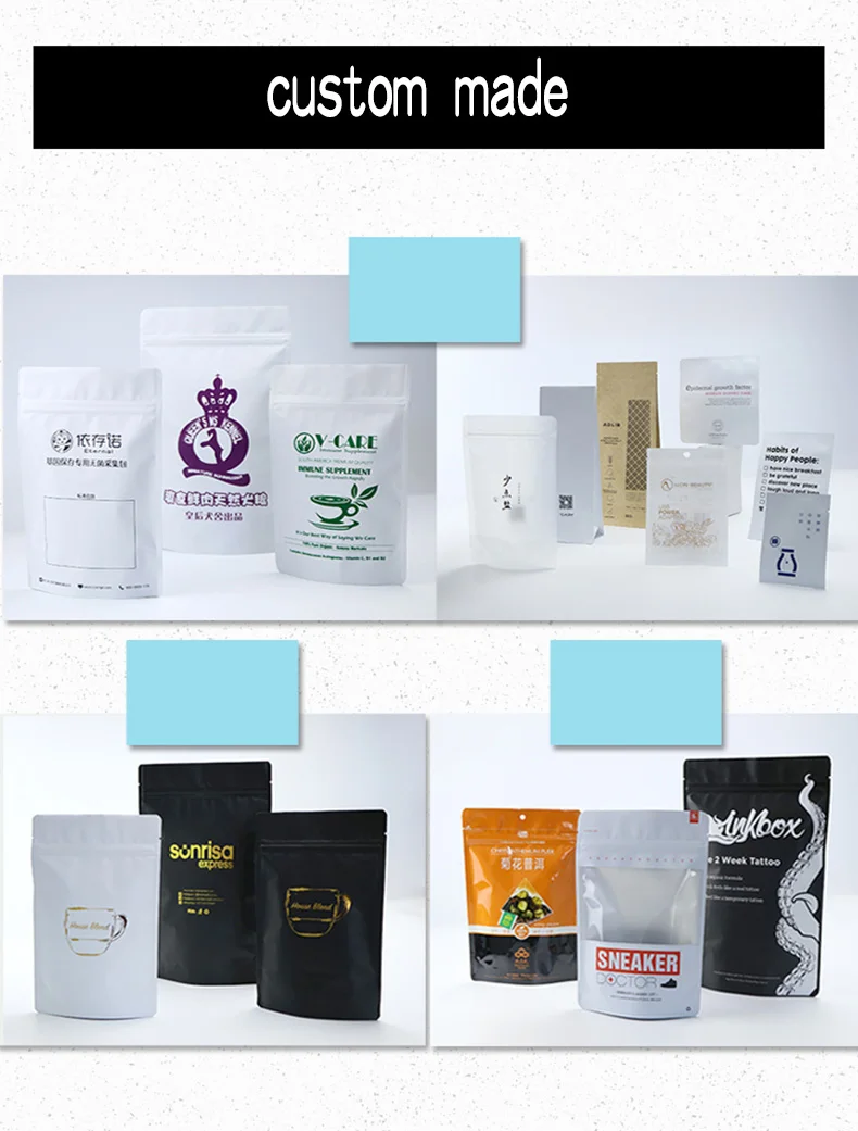 1 zipper,black,printing,Frosted window,Standing,Self-styled,Aluminum foil bag,food,powder,Dried meat,dried fruit,Snack,Milk tea,candy,nut,coffee,cereals,Granule,powder,ziplock (7)