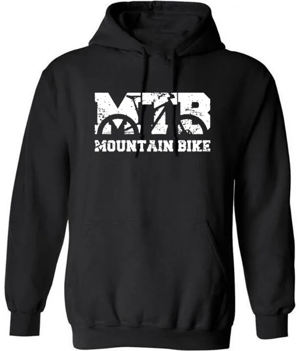 

Mountain Biking Vintage MTB Distressed Design Sweatshirts Men Hoodies 2019