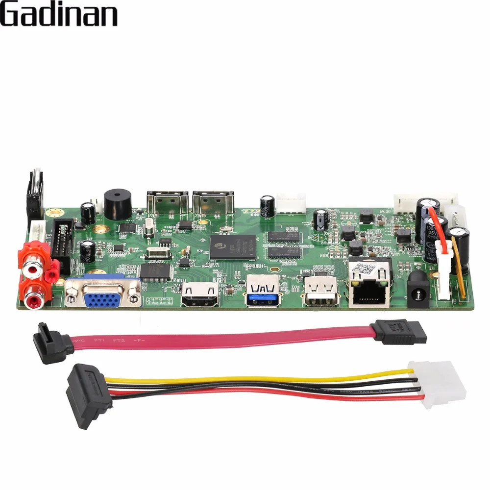 

GADINAN Security 16CH 4MP CCTV NVR Main Board Hi3798C Processor Network Recorder NVR Support Wifi 3G RTSP 8CH 4K/8ch 5M/16ch 3M