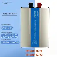 EPever IP1500W Pure Sine Wave 12V 24V DC Transfer to 110V/220V AC 1500W Power Inverter Voltage Converter Socket Charger Inverter