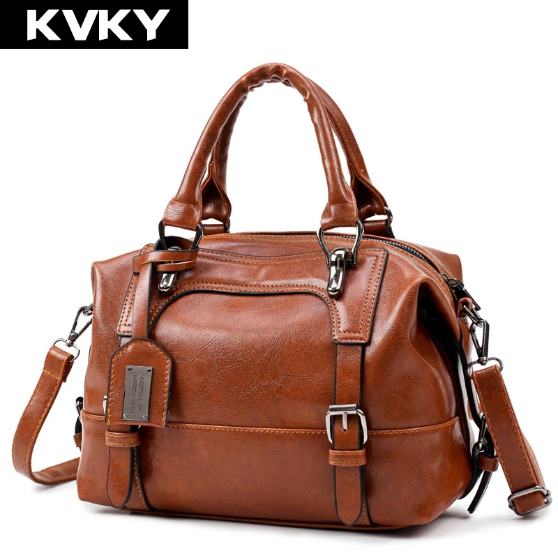 

KVKY Brand Fashion Luxury PU Leather Women Handbags Famous Designer Ladies Shoulder Bags Female Messenger Bag Bolsos Mujer