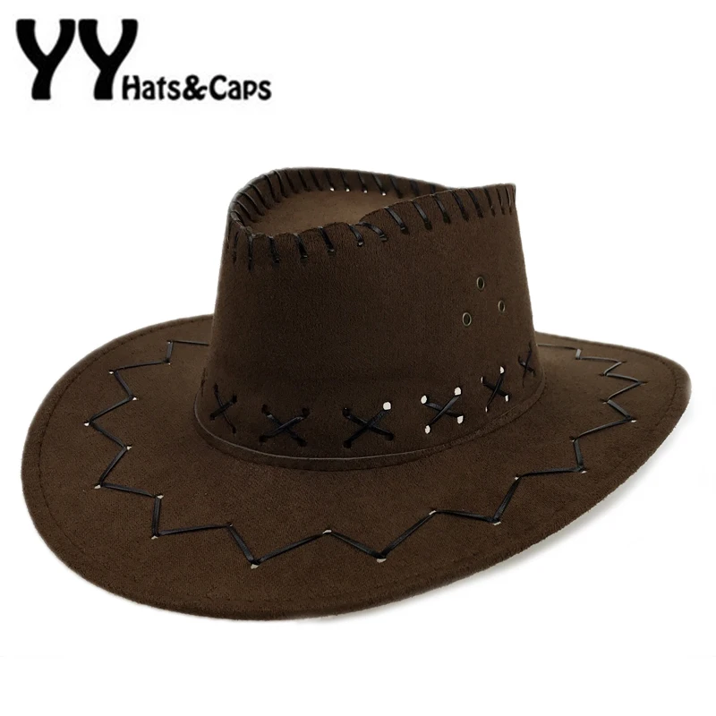 Ковбойские шапки для детей с полями Sombreros Mujer мальчиков в Западном и американском