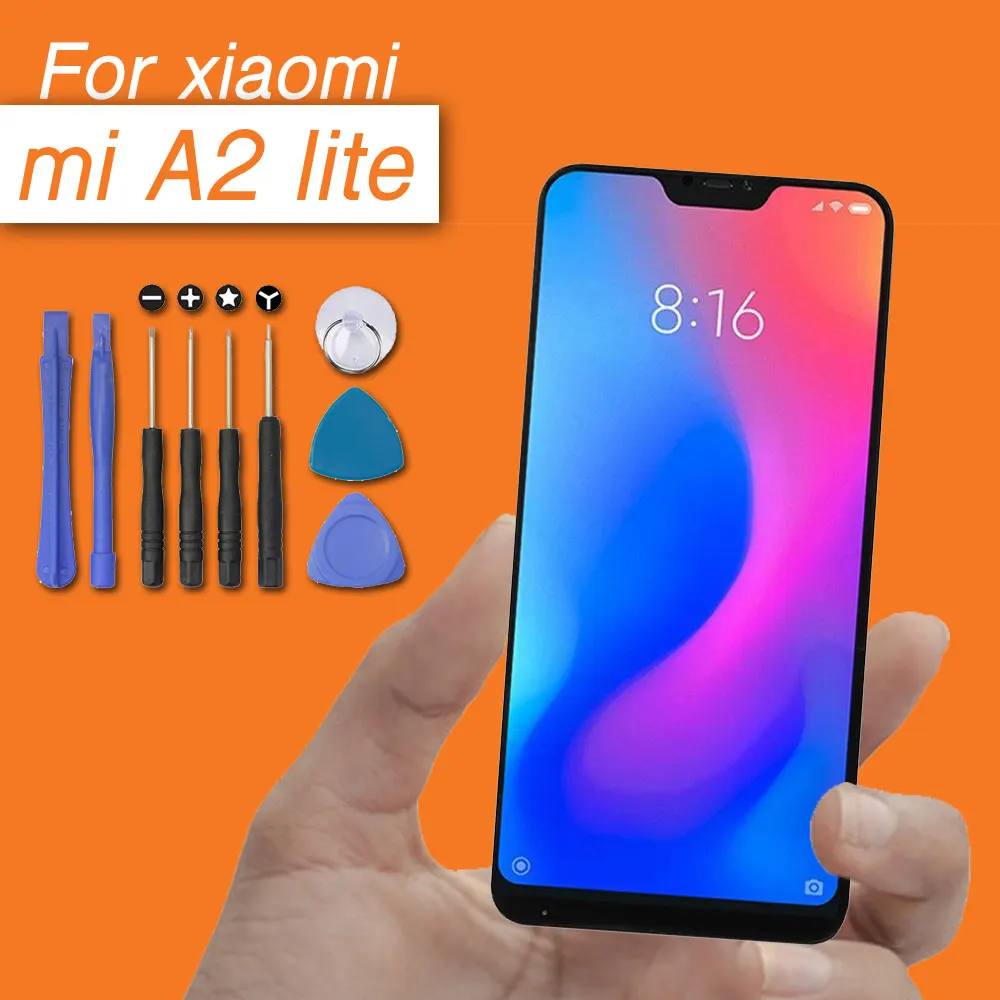 ЖК-экран для xiaomi A2 lite mi6x дисплей с сенсорным экраном в сборе mia2 замена ЖК-дисплея mi