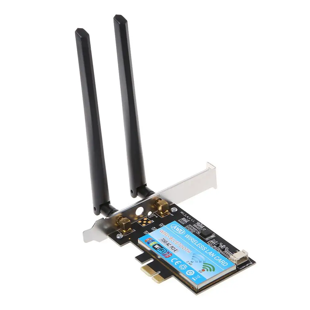 Двухдиапазонная Беспроводная сетевая мини карта 2 4 с поддержкой Bluetooth и Wi Fi для