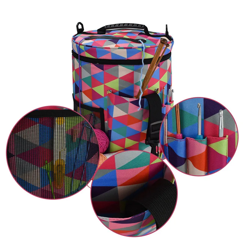 3pcs/set Woolen Yarn Storage Bag Large Capacity Holder Bag Organizer Tote For Crocheting & Knitting Bag Sewing Tools Accessories