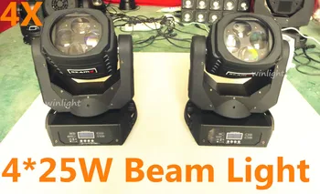 

High Quality ( 4 pcs / lot ) 4*25W Super Bright LED Beam Mvoing Heads Light