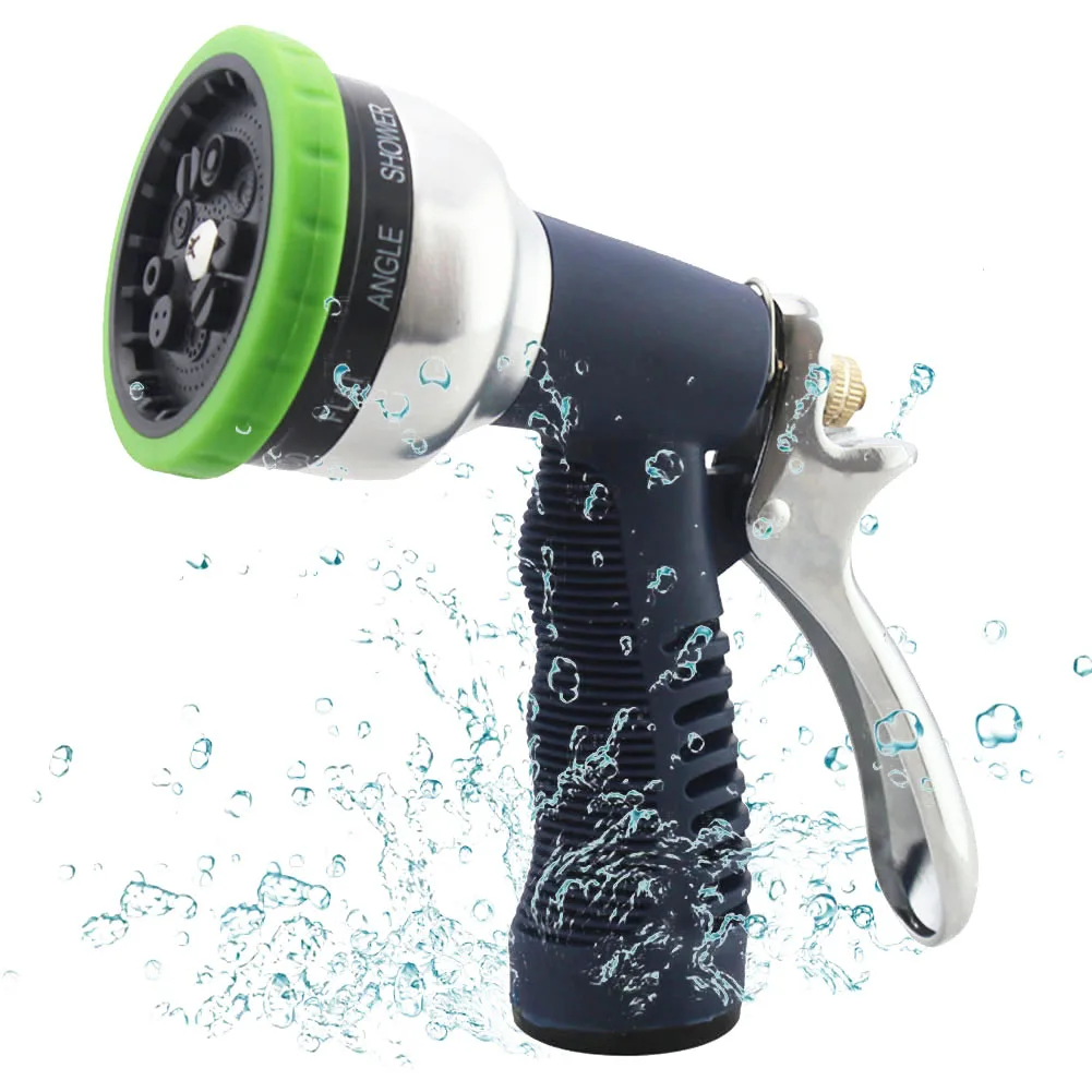 Buy Garden Hose Nozzle Hand Sprayer 9 Pattern Car Wash