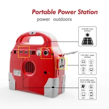 Портативный Солнечный Мощность блок батарей 12В Автомобильный стартовый двигатель, 110V 220V AC генератор 800A пиковое значение тока