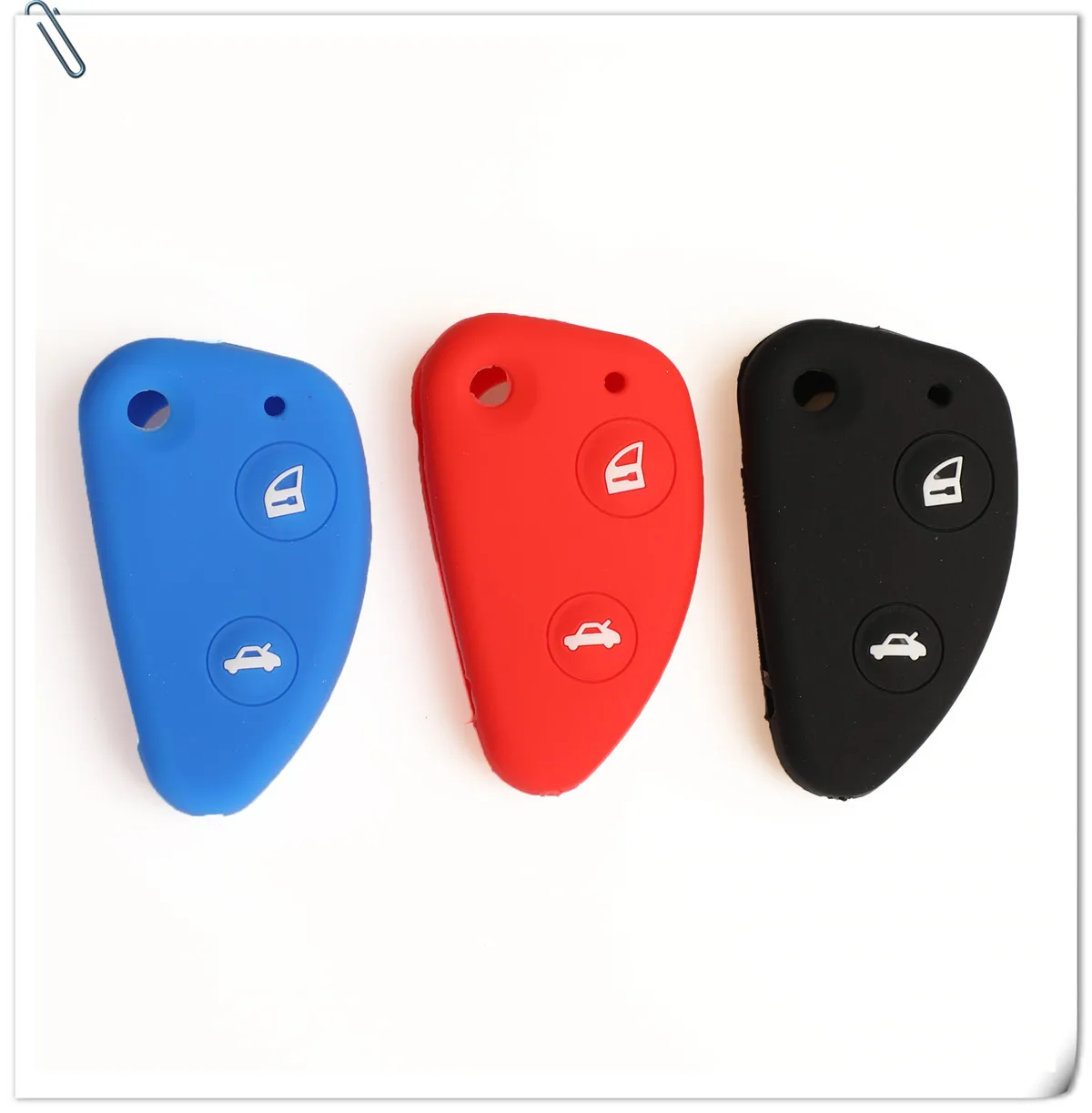 Keyforkess 30pcs 2/3 pulsanti copertura chiave auto in gomma siliconica per Alfa Romeo 147 166 156 JTD TS GT protezione custodia pieghevole pieghevole - HTB1VDEsbeL2gK0jSZFmq6A7iXXaV
