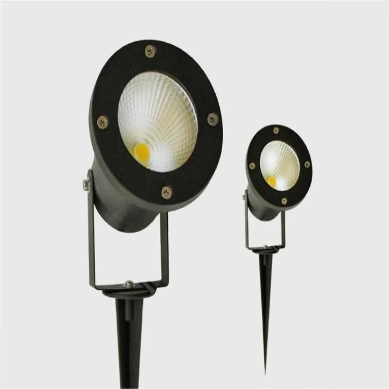 COB 5W LED Garden Park Yard Spike Landscape Spotlights Warm White Cool White Outdoor Lighting LED Lawn Lamps DC12V AC85-265V