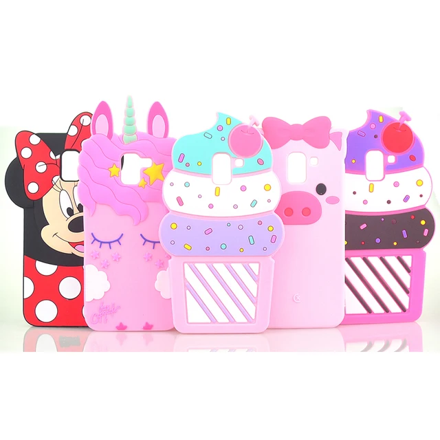 Best Offers For Samsung Galaxy J6 2018 Case Minnie Unicorn Horse Silicone Phone Cover Cases For Samsung J6 2018 J600F J600 SM-J600F