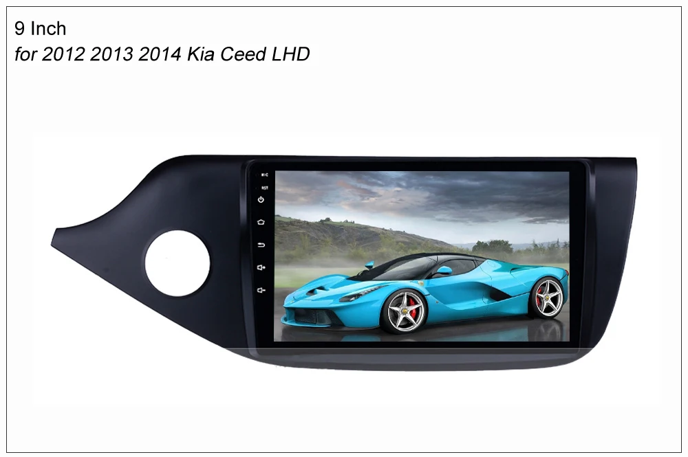 Excellent SINOSMART 2.5D IPS Screen 1G/2G Car GPS Navigation for Kia Ceed LHD/RHD 2012 2013 2014 32EQ DSP, 4G SIM Card Slot Optional 7