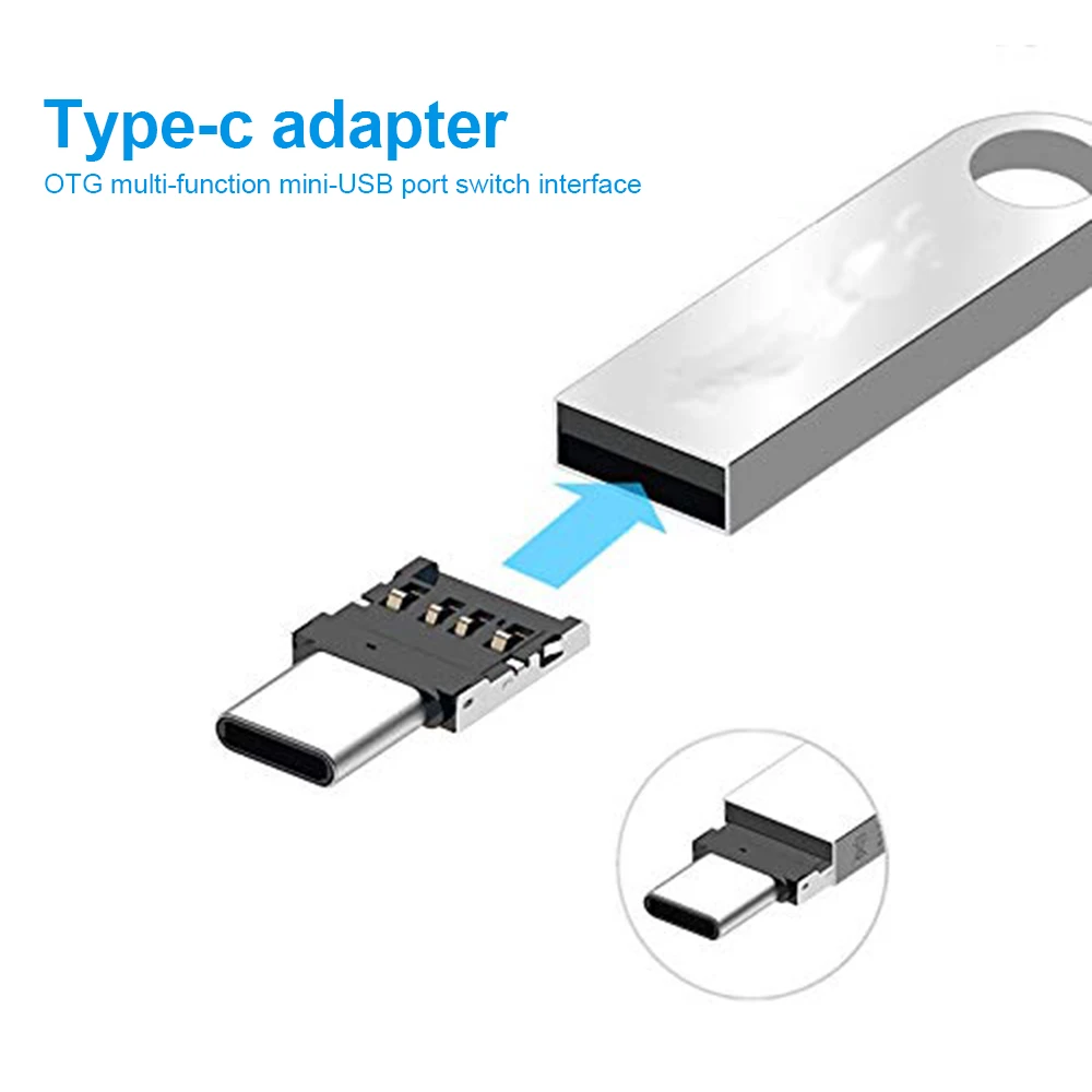 2 шт. Мини OTG тип-c к USB 3,0 мобильный телефон U диск ридер адаптер для планшета otg кабель конвертер для samsung S9 One Plus 5T OTG