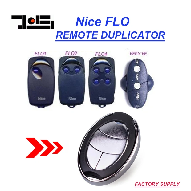 

Aftermarket NICE FLO1, FLO2, FLO4 Remote Control fixed code