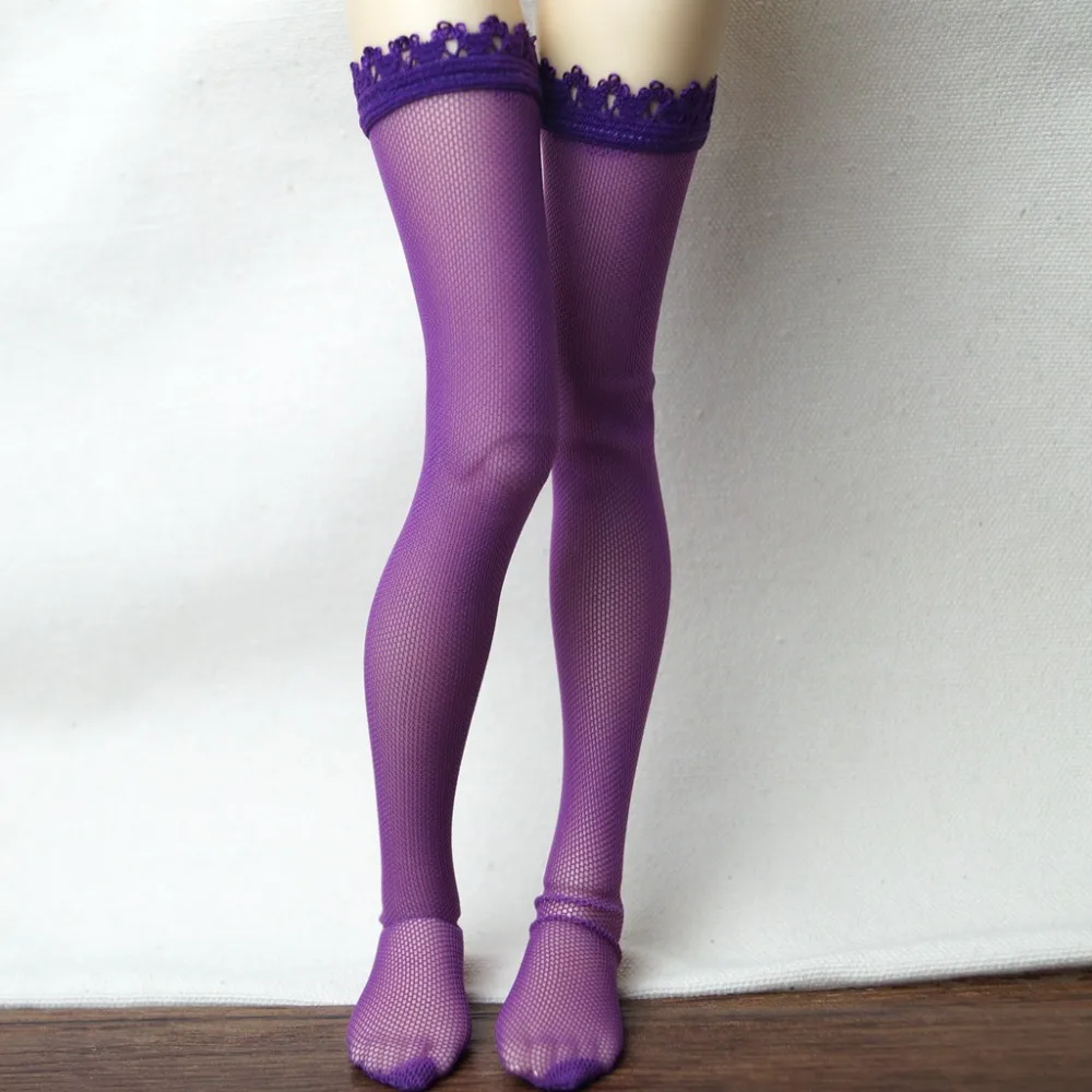 Чулки длинные фиолетовые сексуальные для куклы BJD 1/3 24 60 1/4 17 44 см SD MSD DK DZ AOD DD|Куклы|