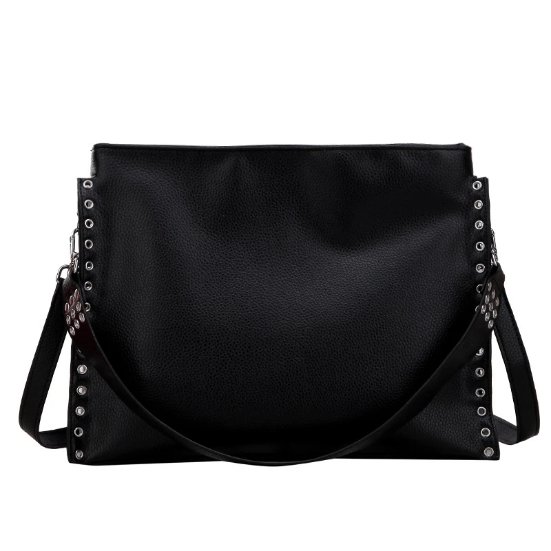 

New Pu Leather Bag Simple Handbags Famous Brands Women Shoulder Bag Casual Big Tote Vintage Ladies Crossbody Bags
