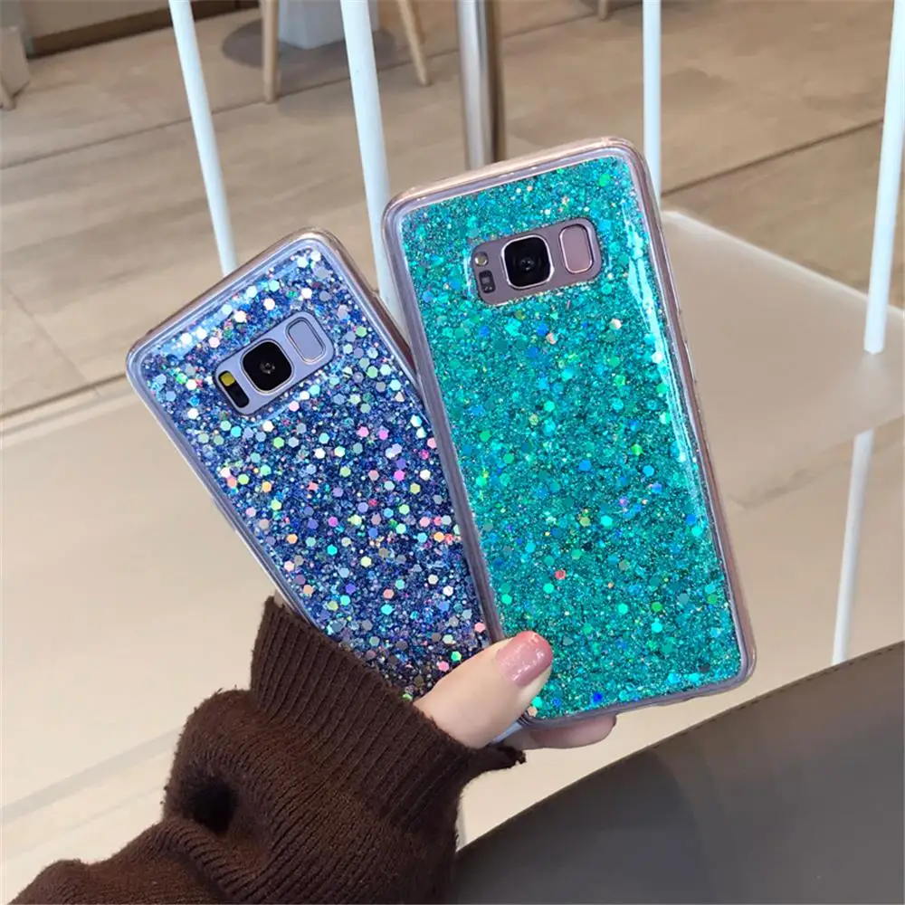 С украшением в виде кристаллов со стразами чехол для samsung Galaxy S7 край S8 S9 S10 E Примечание для девочек от 5 до 8 лет 9 10 Plus Pro A30 A40 A50 A70 M10 M20 блеск силиконовый чехол