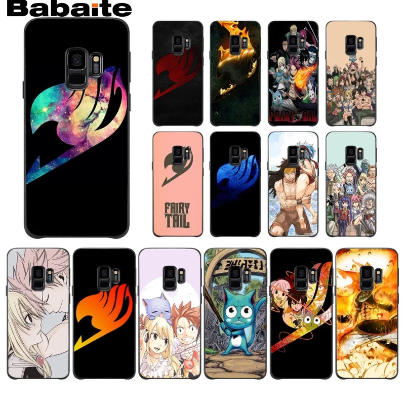

Anime Manga Fairy Tail anime Novelty Fundas Phone Case Cover For Samsung Galaxy s9 s8 plus note 8 note9 s7 s6edge cases Babaite