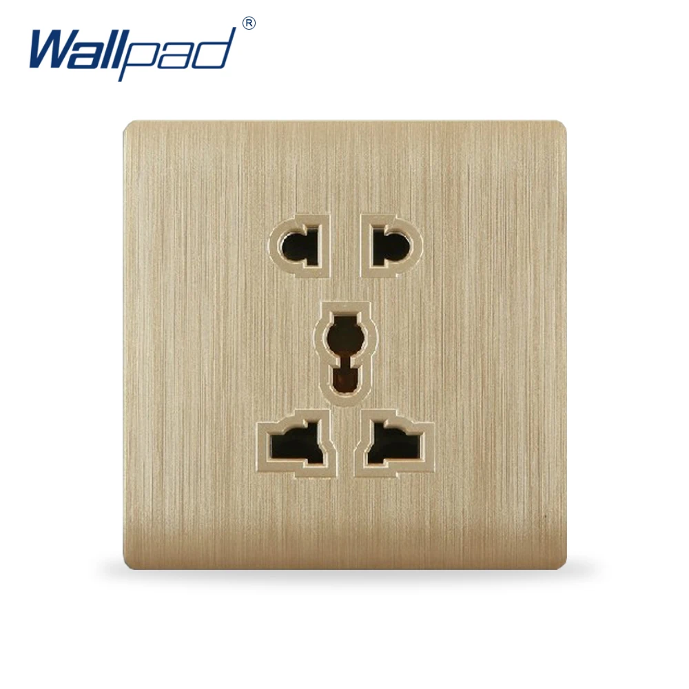 5 Pin универсальная розетка настенная Wallpad Роскошные Настенные электрические