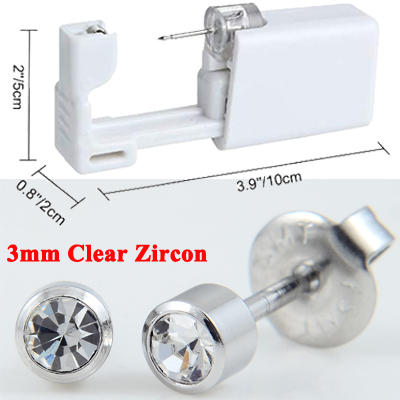 Disposable Self Ear Piercing Gun Sterile Cartilage Tragus Helix Piercing Unit NO PAIN Piercer Tool Machine Kit With Stud