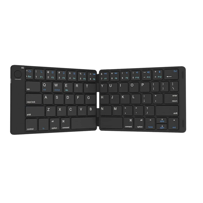

Folding Keyboard, Ultra Slim Foldable Bt Keyboard B047 Rechargeable Pocket Sized Keyboard for All Ios Android Windows Laptop T