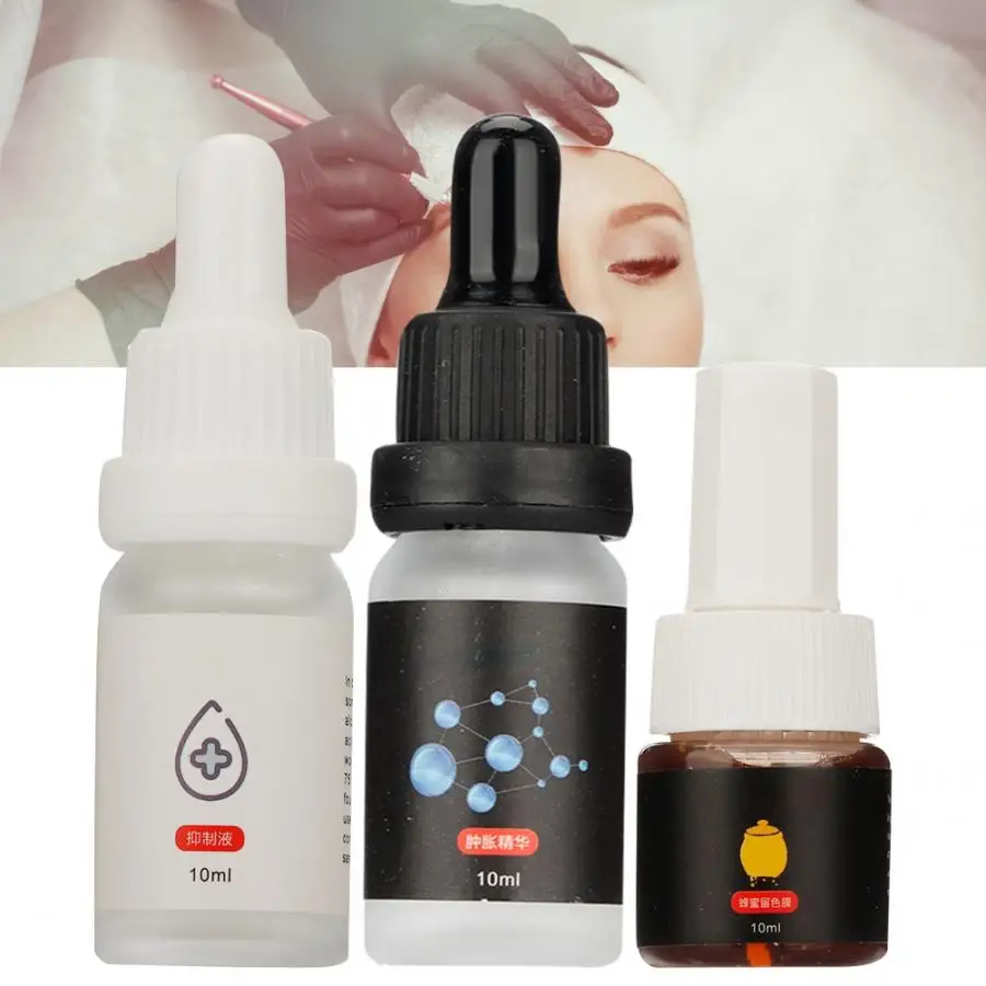 

Tattoo Accessories 3pcs Eyebrow Lip Tattoo Fixing Color Repair Agent Anti Scar Marks Tattoo Aftercare Liquid Eyelashes