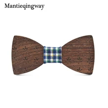 Mantieqingway/детский деревянный галстук-бабочка, галстук-бабочка для детей, деревянная бабочка, галстуки с бантиками, тонкие одноцветные галстуки с бантом для мальчиков и девочек