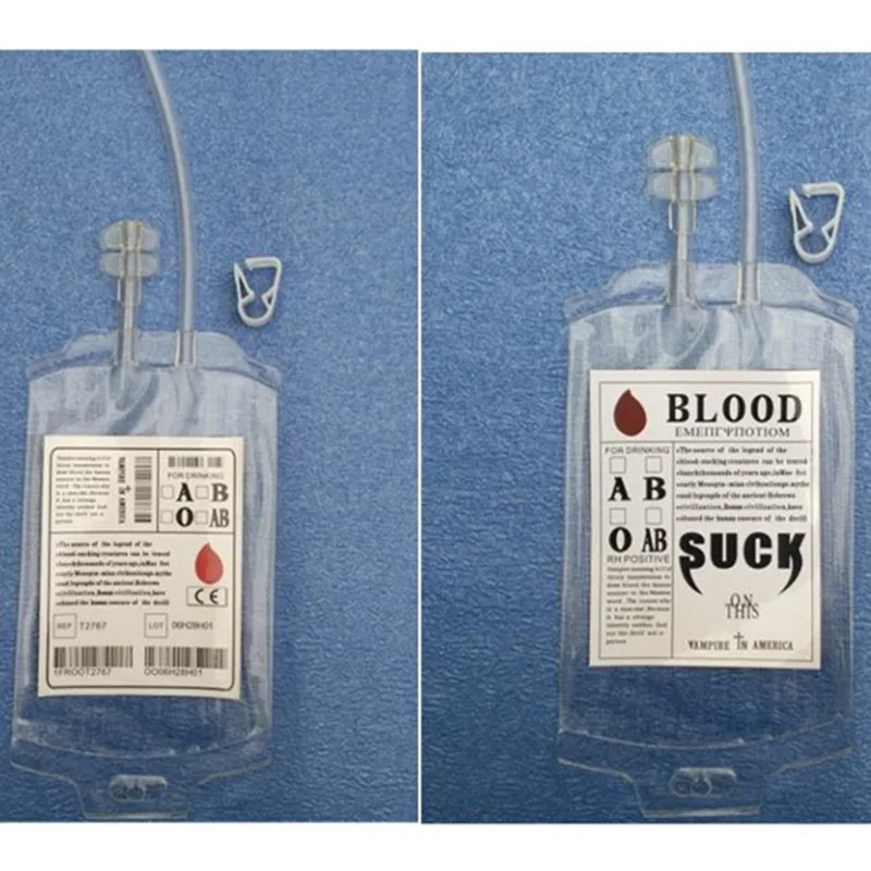Diffuse Drink Halloween Dress Up Vampire Diaries COS Blood Bag Creative Juice Packing | Дом и сад