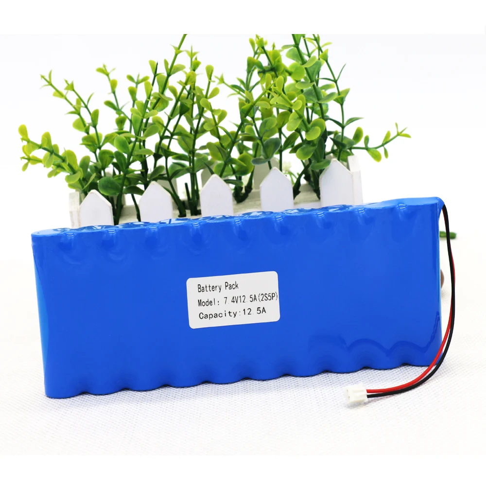 KLUOSI 8,4 V аккумулятор 2S5P 7,4 V/8,4 V 12500mAh комплект литий-ионный батарей с 5А BMS для велосипедных фар CCTV/камера/игрушка и т. Д