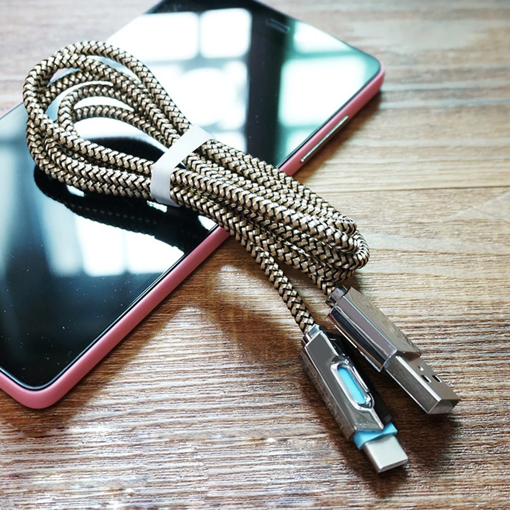 

Android Data Line Lights Charging Fast Cable Type C Micro USB UV