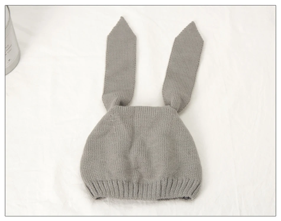 Rabbit Ear Baby Hats Baby Toddler Kids Boy Girl Knitted Crochet Beanie Lovely Winter Warm Hat Cap For Baby Photo Props