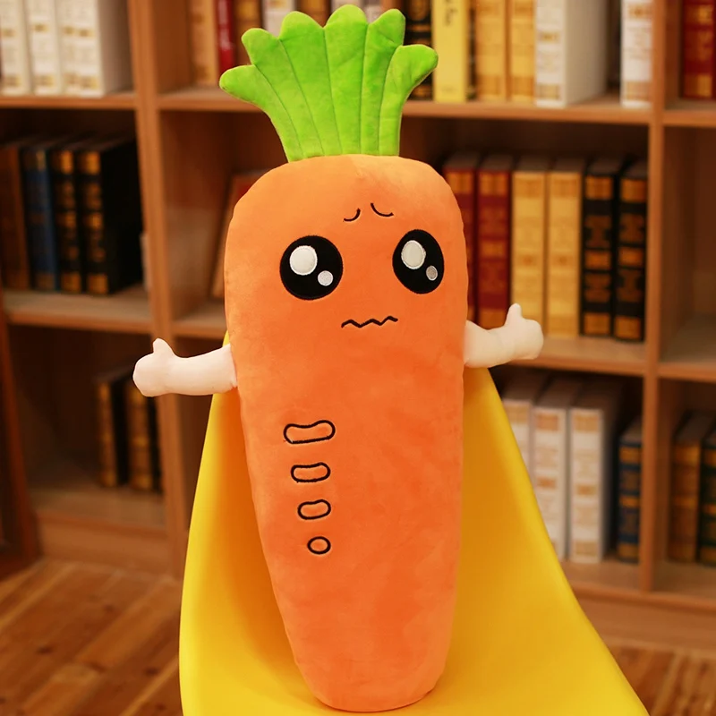 Miaoowa 1pc 45cm Cretive Simulation Plush Toy Stuffed Carrot Stuffed With Down Cotton Super Soft Pillow Creative Gift For Girls