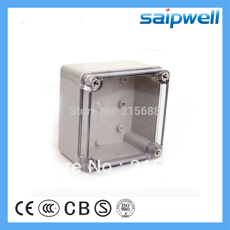 

125*125*75mm Transparent waterproof box plastic ABS switch box IP66 junction box electronic box DS-AT-1212-S