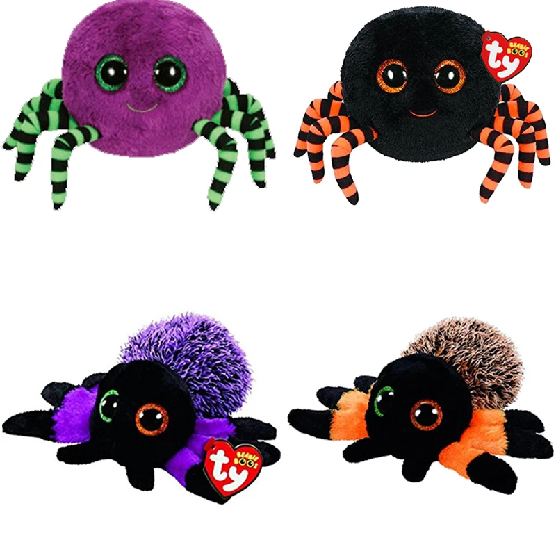 Ty Beanie Boos 6" 15cm Crawly Spider Sheep Plush Regular Stuffed