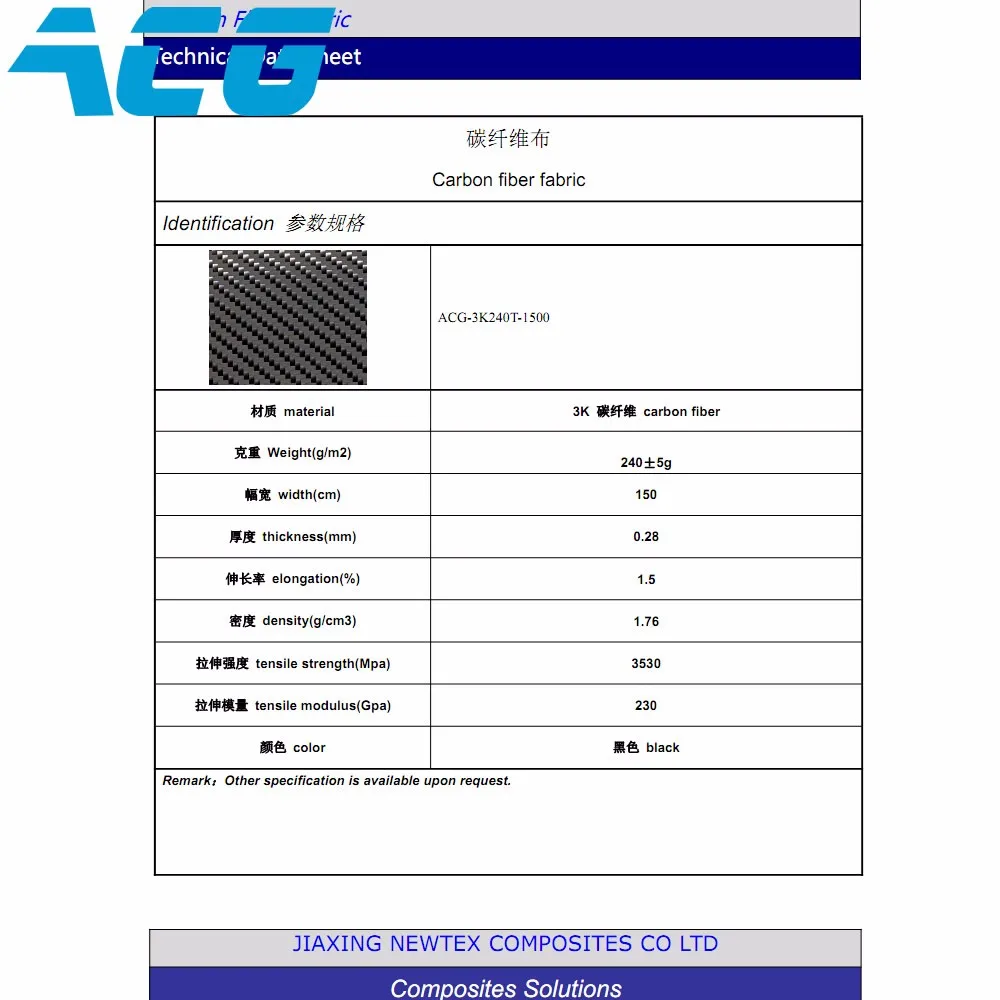 1,5 м х 10 м 3 к 240 г ткани из углеродного волокна