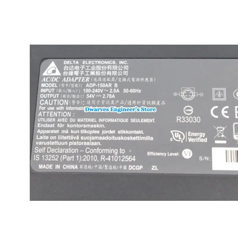 Оригинальные Delta ADP-150AR B 54 в 2.78A 150 Вт адаптеры для ноутбуков для CIS CO SG300 SG350-10MP 4pin зарядное устройство