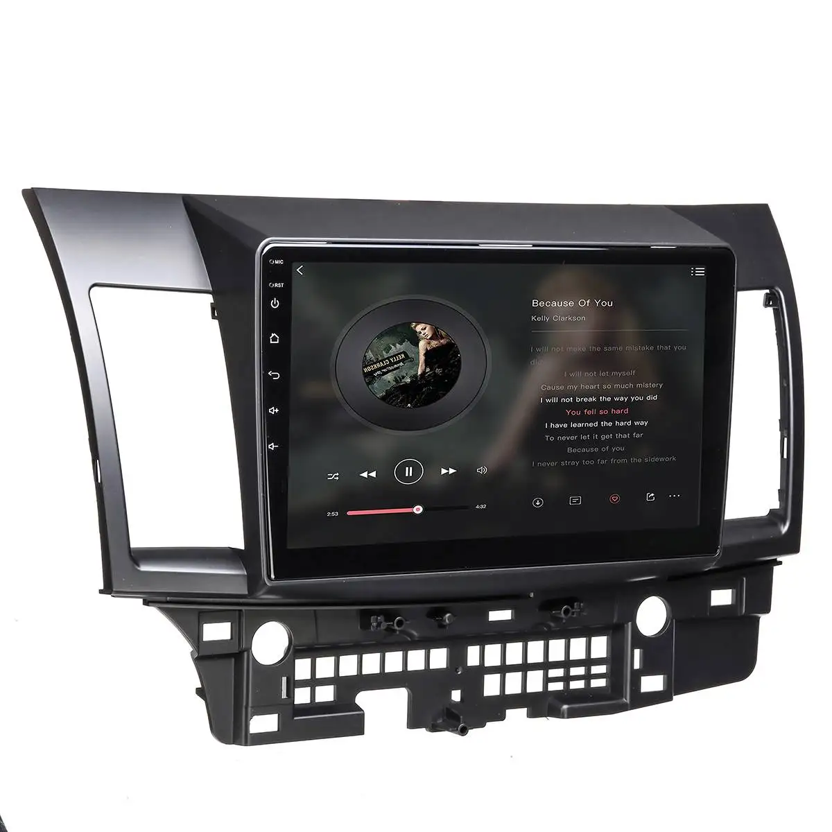Clearance Car Multimedia Player 10.2 1G+16G for Android8.1Car Stereo 1DIN bluetooth WIFI GPS Quad Core For Mitsubishi Lancer head unit 10