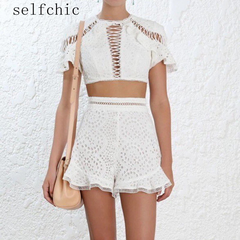 

Women Designer White Cropped Tops Sexy Backless Lolita Blouses 2018