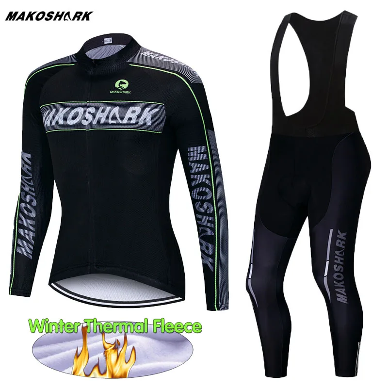 New Arrival Winter Thermal Fleece Cycling Clothing Set Racing Bike Wear MTB Jerseys Set Cycling Sets Men's Cycling Jersey Sets
