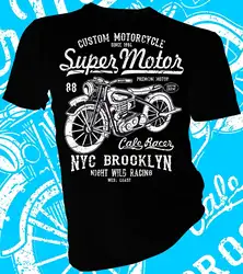 2019 Модные Горячая Распродажа Brooklyn Night Wild Racer, байкер для взрослых унисекс и женская футболка