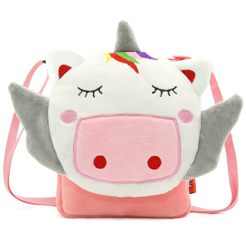 

Unicorn Flap Bag For Baby Girls Boys Soft Plush Cartoon Schoolbag Kids Shoulder Bags Children Messenger Bolsa Small School Pouch
